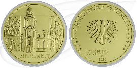 100 Euro 2020 Gold Deutschland Einigkeit Säulen Demokratie Münze Vorderseite und Rückseite zusammen