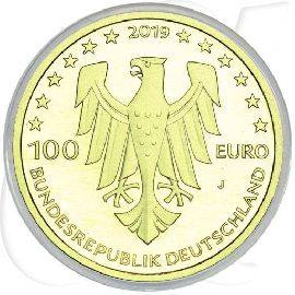 100 Euro Gold 2019 Münzen-Wertseite