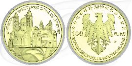100 Euro Goldmünze 2019 Speyer Münze Vorderseite und Rückseite zusammen