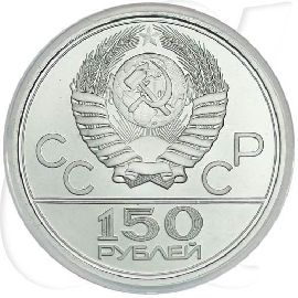 Russland 150 Rubel Platin 1980 st Olympia Moskau Läufer