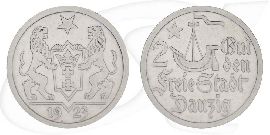 Danzig 2 Gulden 1923 ss-vz Kogge