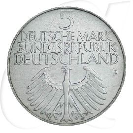 BRD 5 DM 1952 D Germanisches Museum ss