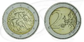 2 Euro 2010 Vatikan Münze Vorderseite und Rückseite zusammen