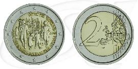 2 Euro 2012 Vatikan Münze Vorderseite und Rückseite zusammen