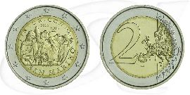 2 Euro 2013 San Marino Münze Vorderseite und Rückseite zusammen