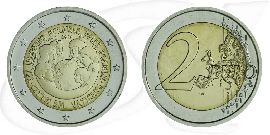 2 Euro 2015 Vatikan Münze Vorderseite und Rückseite zusammen