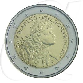 2 Euro 2019 San Marino Münzen-Bildseite
