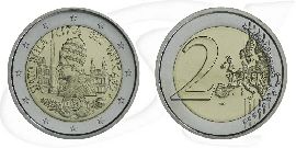2 Euro 2019 Vatikan Münze Vorderseite und Rückseite zusammen