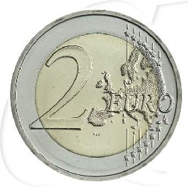 2 Euro Belgien 2019 Währungsinstitut Münzen-Wertseite