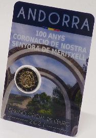 2 Euro Gedenkmünzen Andorra Meritxell 2021 OVP
