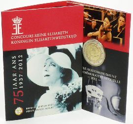 Belgien 2 Euro 2012 Königin Elisabeth Musikwettbewerb st OVP Blister