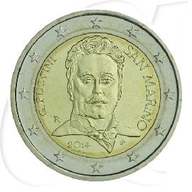 2 Euro Münze 2014 San Marino Münzen-Bildseite