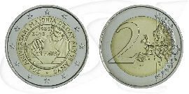 2 Euro Münze 2015 Andorra Münze Vorderseite und Rückseite zusammen
