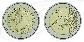 2 Euro Münze 2018 San Marino Münze Vorderseite und Rückseite zusammen
