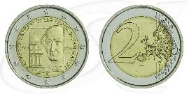 2 Euro Münze San Marino 2014 Münze Vorderseite und Rückseite zusammen