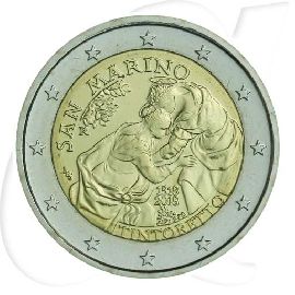 2 Euro Münze San Marino 2018 Münzen-Bildseite