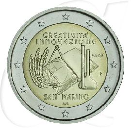 2 Euro San Marino 2009 Innovation Münzen-Bildseite