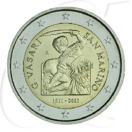 2 Euro San Marino 2011 Vasari Münzen-Bildseite