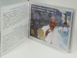 2 Euro Vatikan 2013 Rio Weltjugendtag Numisbrief OVP