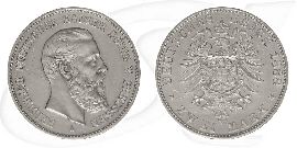 2 Mark König Friedrich 1888 Münze Vorderseite und Rückseite zusammen