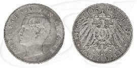 2 Mark Otto König von Bayern 1896 Münze Vorderseite und Rückseite zusammen