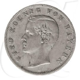 2 Mark Otto König von Bayern 1904 Münzen-Bildseite