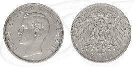 2 Mark Otto König von Bayern 1907 Münze Vorderseite und Rückseite zusammen