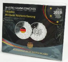 20 Euro 2019 Weimar OVP