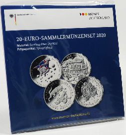 20 Euro 2020 PP Gedenkmünzenset OVP