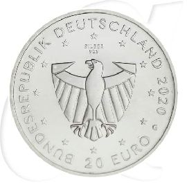 Deutschland 20 Euro 2020 G st 900 Jahre Freiburg