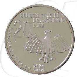 Deutschland 20 Euro 2024 D st 125. Geburtstag Erich Kästner