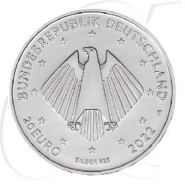 20 Euro Kloster Corvey 2022 Deutschland Münzen-Wertseite