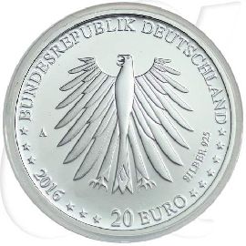 20 Euro Rotkäppchen 2016 Münzen-Wertseite