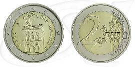 2007 San Marino 2 Euro Umlauf Münze Kurs Münze Vorderseite und Rückseite zusammen