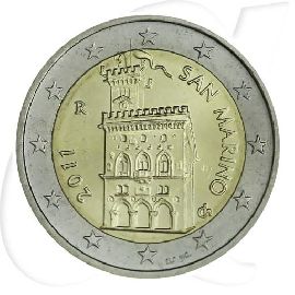 San Marino 2 Euro Kursmünze 2011 prägefrisch/vz-st