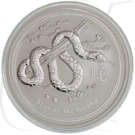 Australien 8 Dollar 2013 BU Silber Lunar II Jahr der Schlange