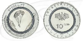 2019 Luft 10 Euro Münze Vorderseite und Rückseite zusammen
