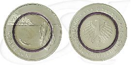 2021 A Polare Zone 5 Euro violetter Ring Berlin Münze Vorderseite und Rückseite zusammen