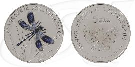 2023-prachtlibelle-5-euro-deutschland-wunderwelt-insekten Münze Vorderseite und Rückseite zusammen