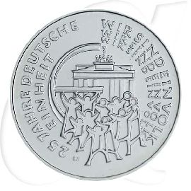 25 Euro Münze 2015 Deutsche Einheit D Münzen-Bildseite
