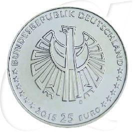 25 Euro Münze 2015 Deutsche Einheit D Münzen-Wertseite