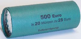 BRD 20x 25 Euro 2023 G st Rolle OVP Silber Weihnachten - Erzgeb. Schwibbogen