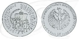 BRD 25 Euro Silber 2015 F st/prägefrisch 25 Jahre Deutsche Einheit Münze Vorderseite und Rückseite zusammen