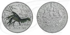 3 Euro Tiertaler Flusskrebs Münze Vorderseite und Rückseite zusammen