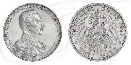 3 Mark Regierungsjubiläum Deutsches Reich 1913 Münze Vorderseite und Rückseite zusammen