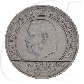 3-mark-umlaufmuenze-1924-weimarer-republik Münzen-Wertseite
