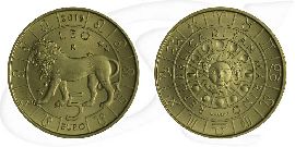 5 Euro San Marino 2019 Löwe Münze Vorderseite und Rückseite zusammen
