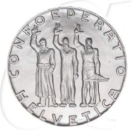 5-franken-1941-bundesfeier Münzen-Bildseite