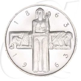Schweiz 5 Franken 1963 B vz-st Rotes Kreuz