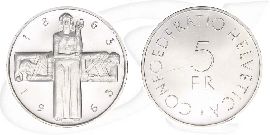 5-franken-1963-rotes-kreuz Münze Vorderseite und Rückseite zusammen